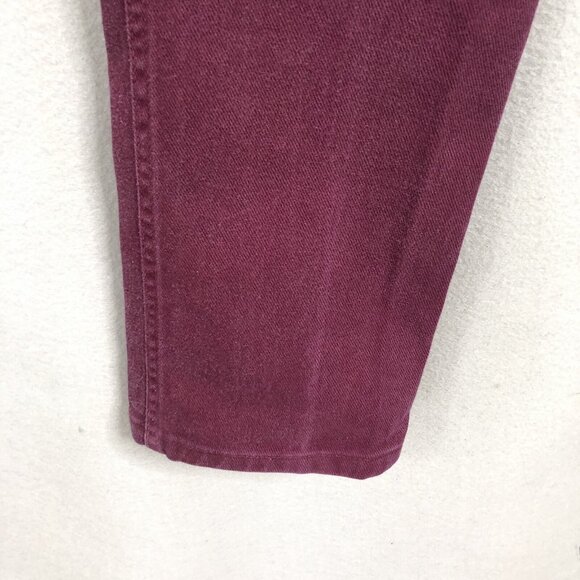 Vintage Jewells Classic Bottoms Jeans Juniors 7 Purple  Faded Bareback Crossover - Picture 16 of 16